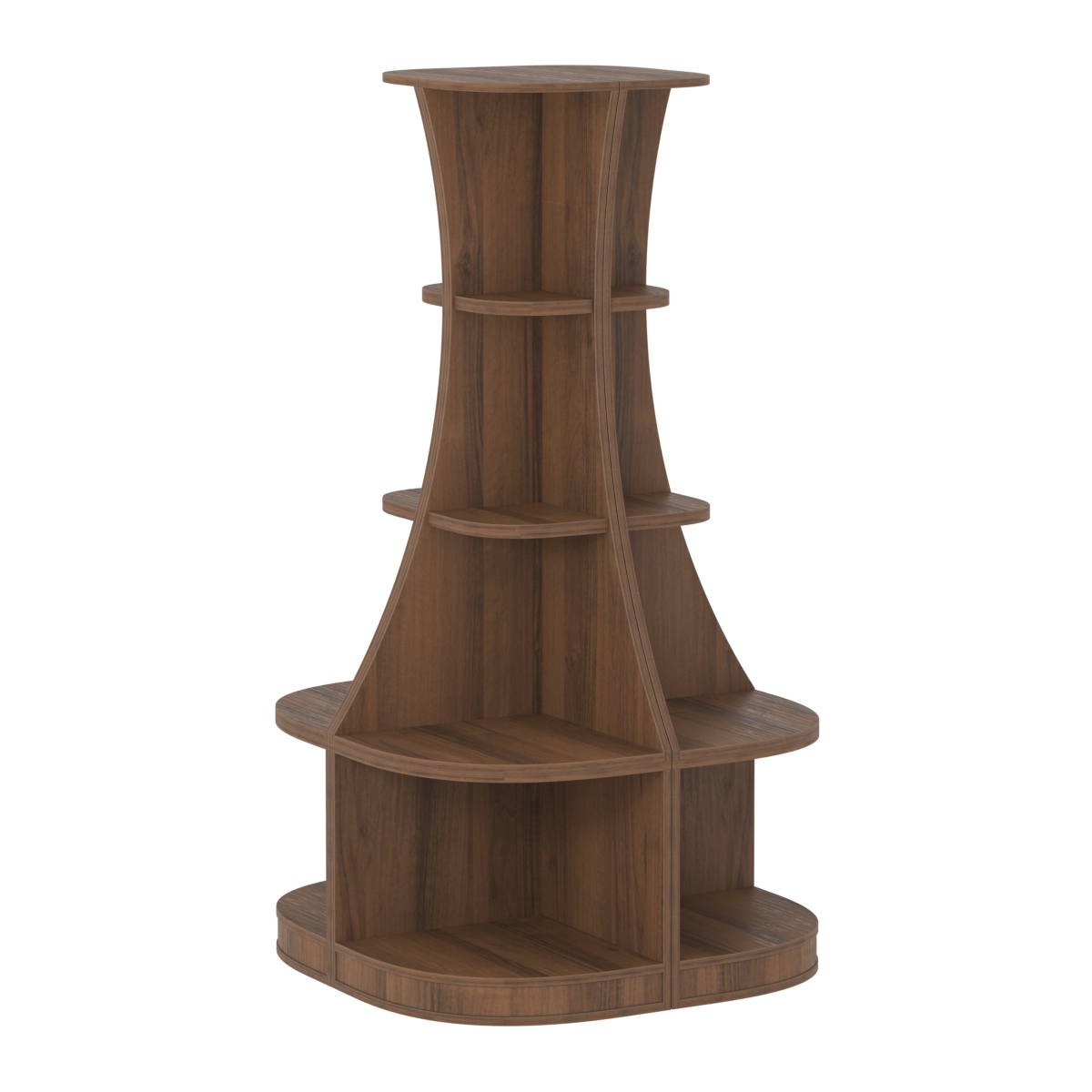 Островной низкий стеллаж ГАРАНТ №1 Орех