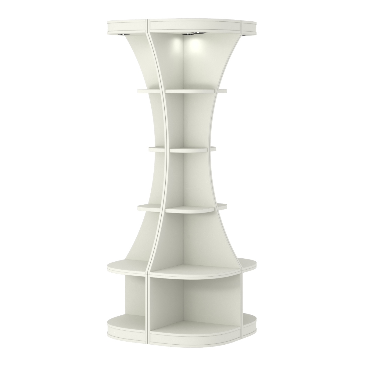 Островной высокий стеллаж ГАРАНТ №1 Белый