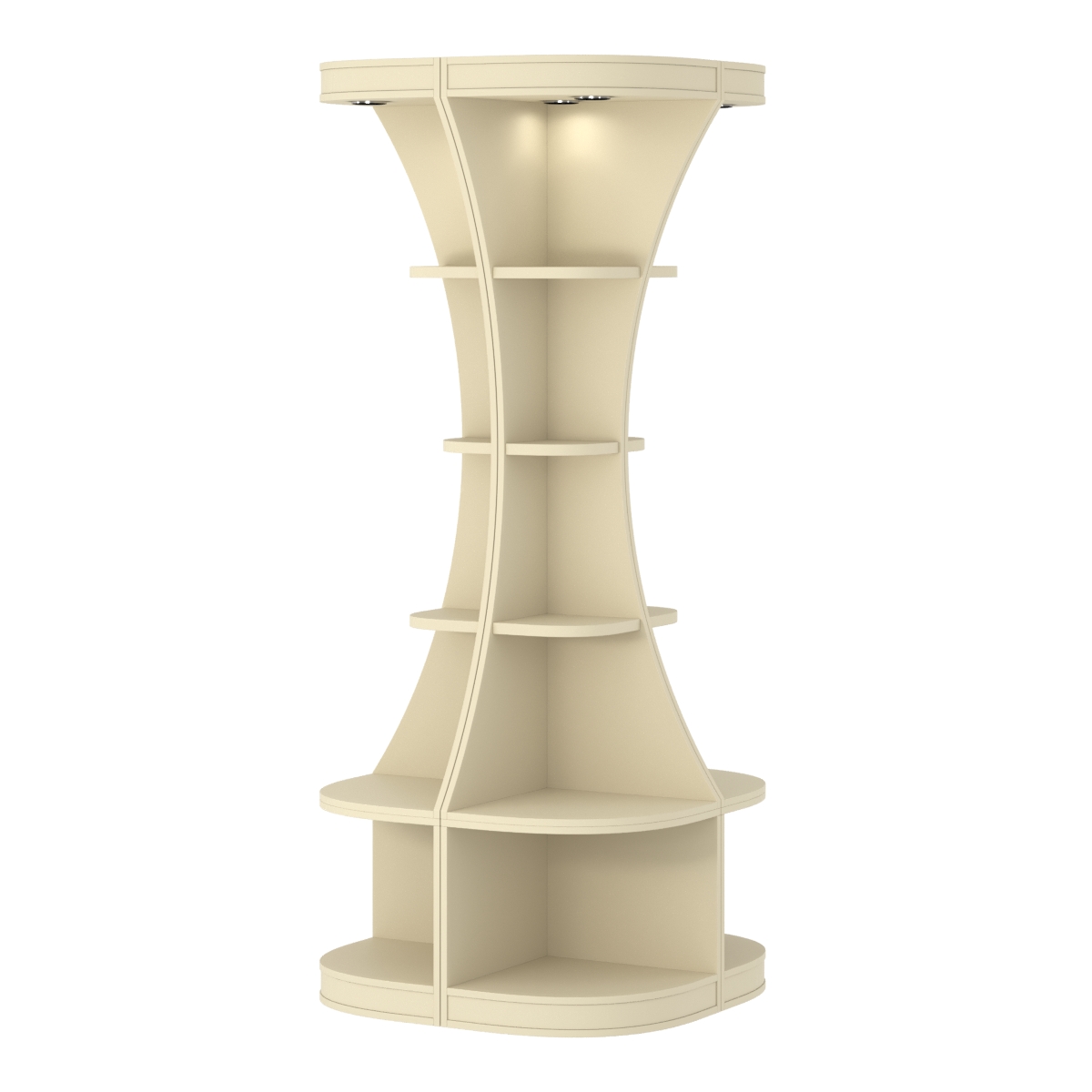 Островной высокий стеллаж ГАРАНТ №1 Крем Вайс