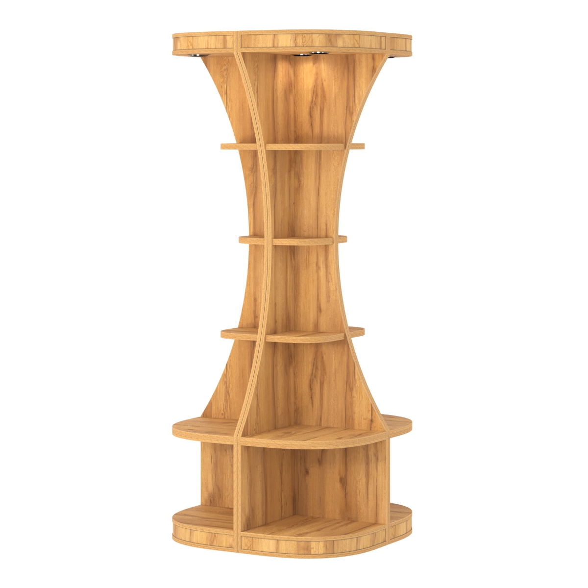 Островной высокий стеллаж ГАРАНТ №1 Дуб Золотистый