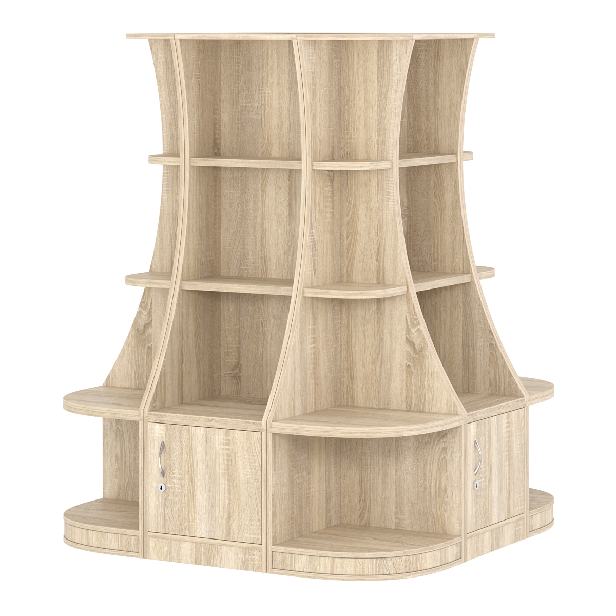 Островной низкий стеллаж ГАРАНТ №6 Дуб сонома