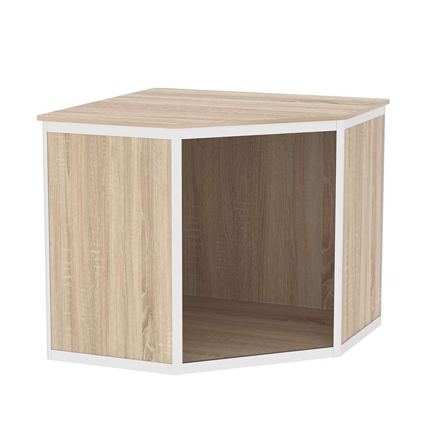 Прилавок из профиля угловой пятигранный №1 (открытый) Дуб сонома