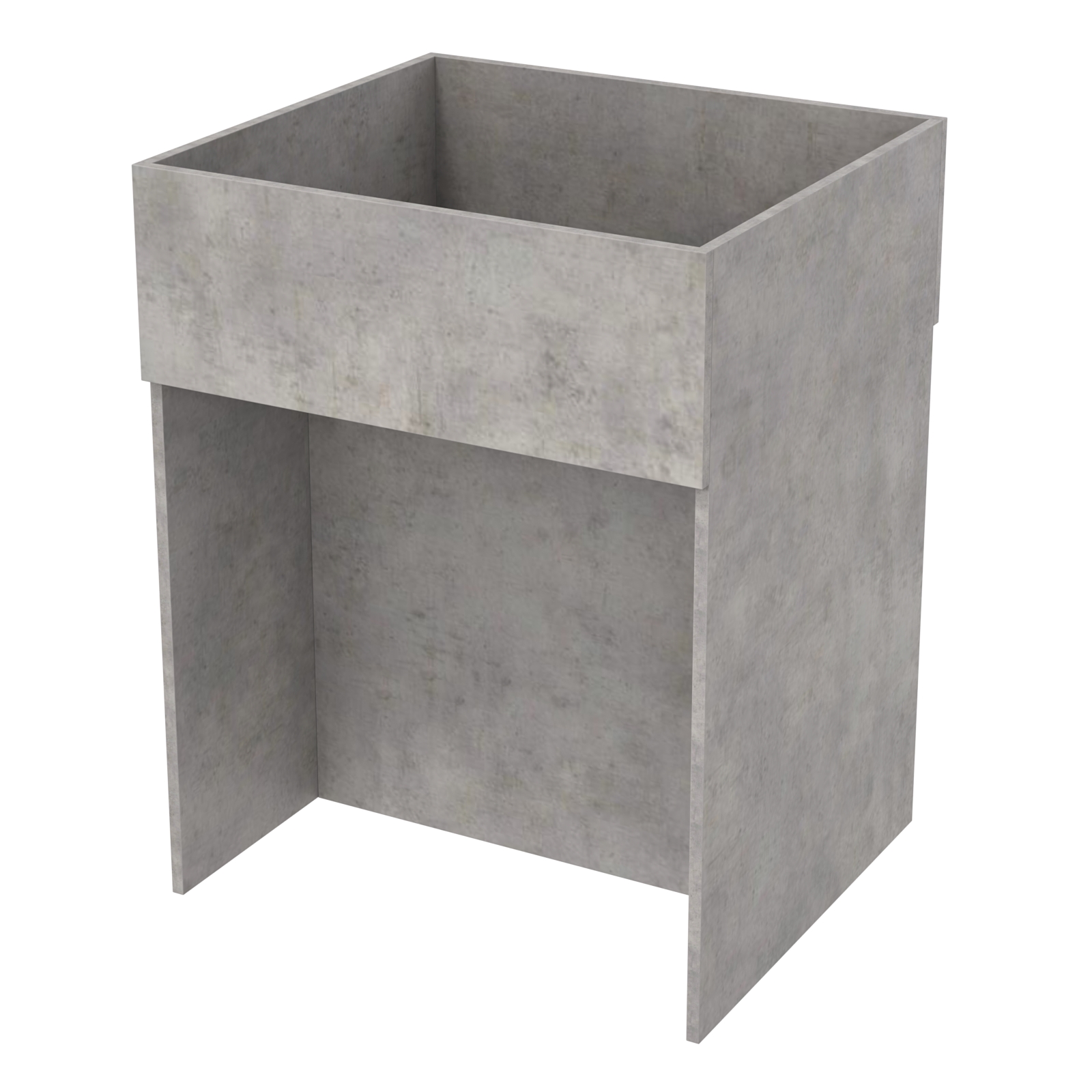 Корзина для распродаж из ДСП №2 Бетон Чикаго светло-серый F186 ST9