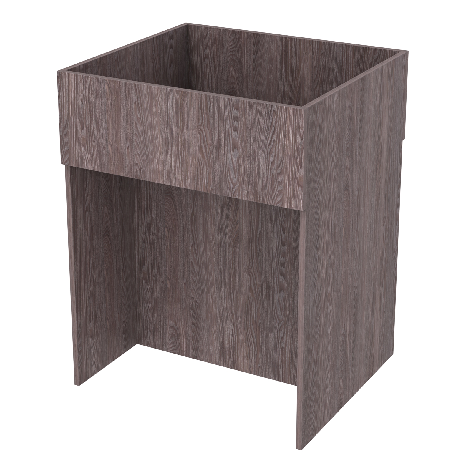 Корзина для распродаж из ДСП №2 Ясень Анкор темный