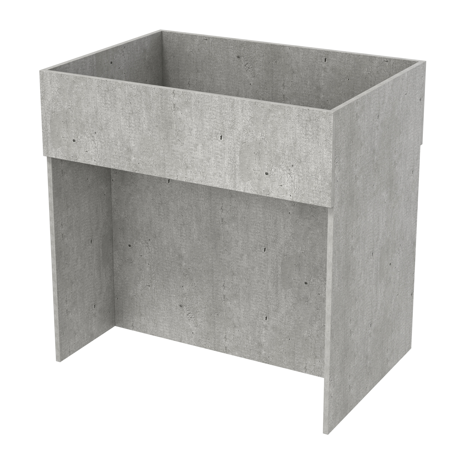 Корзина для распродаж из ДСП №4 Бетон Чикаго светло-серый F186 ST9