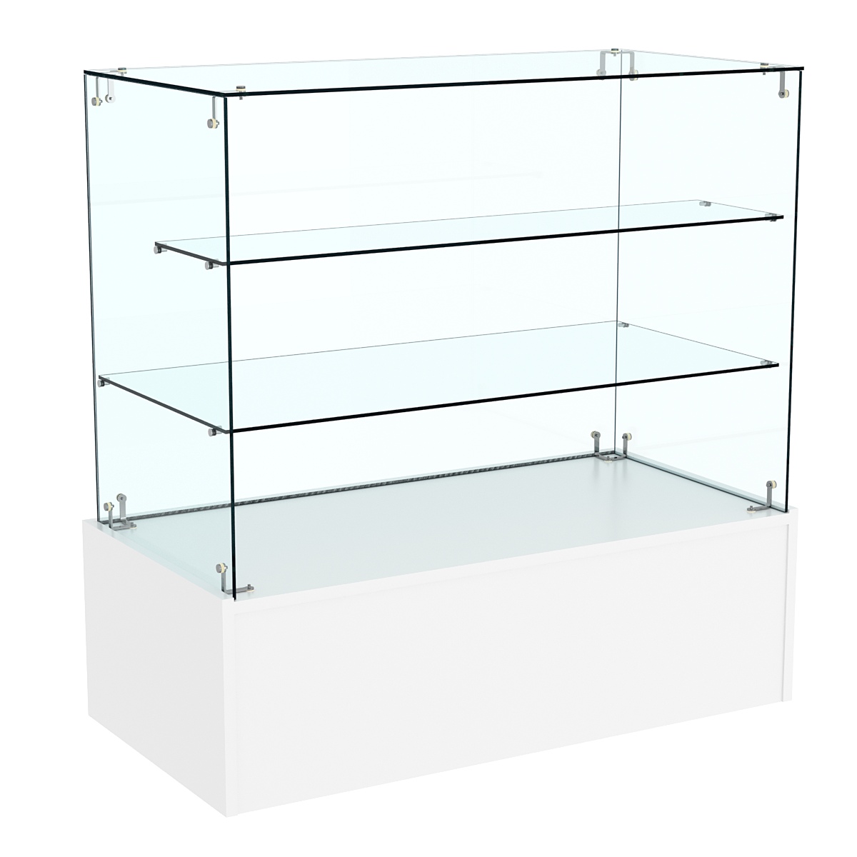 Прилавок Истра на подиуме №2 (открытый) Белый