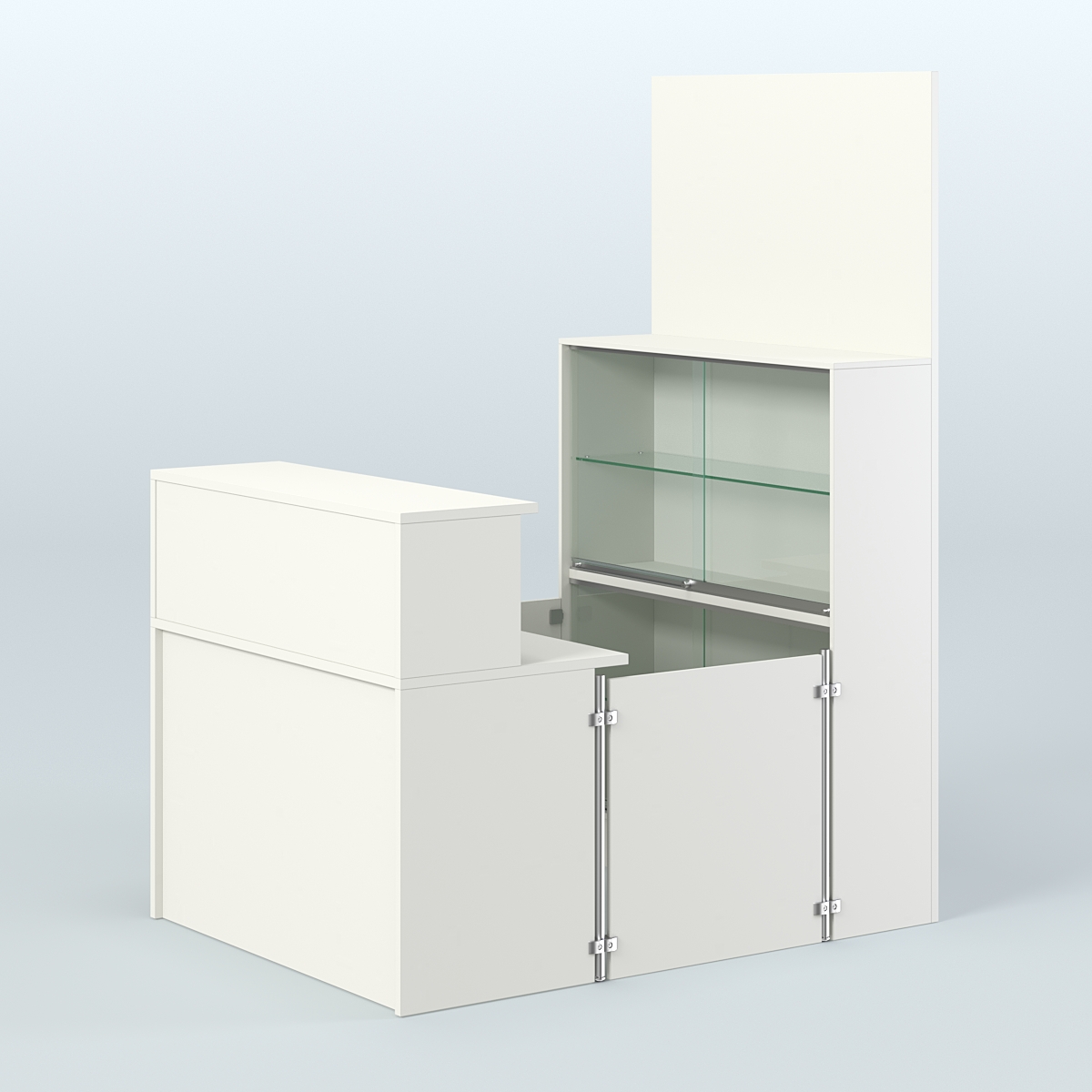 Мини павильон для торговли эконом класса СЛОТ №1 (2 кв.м) Белый