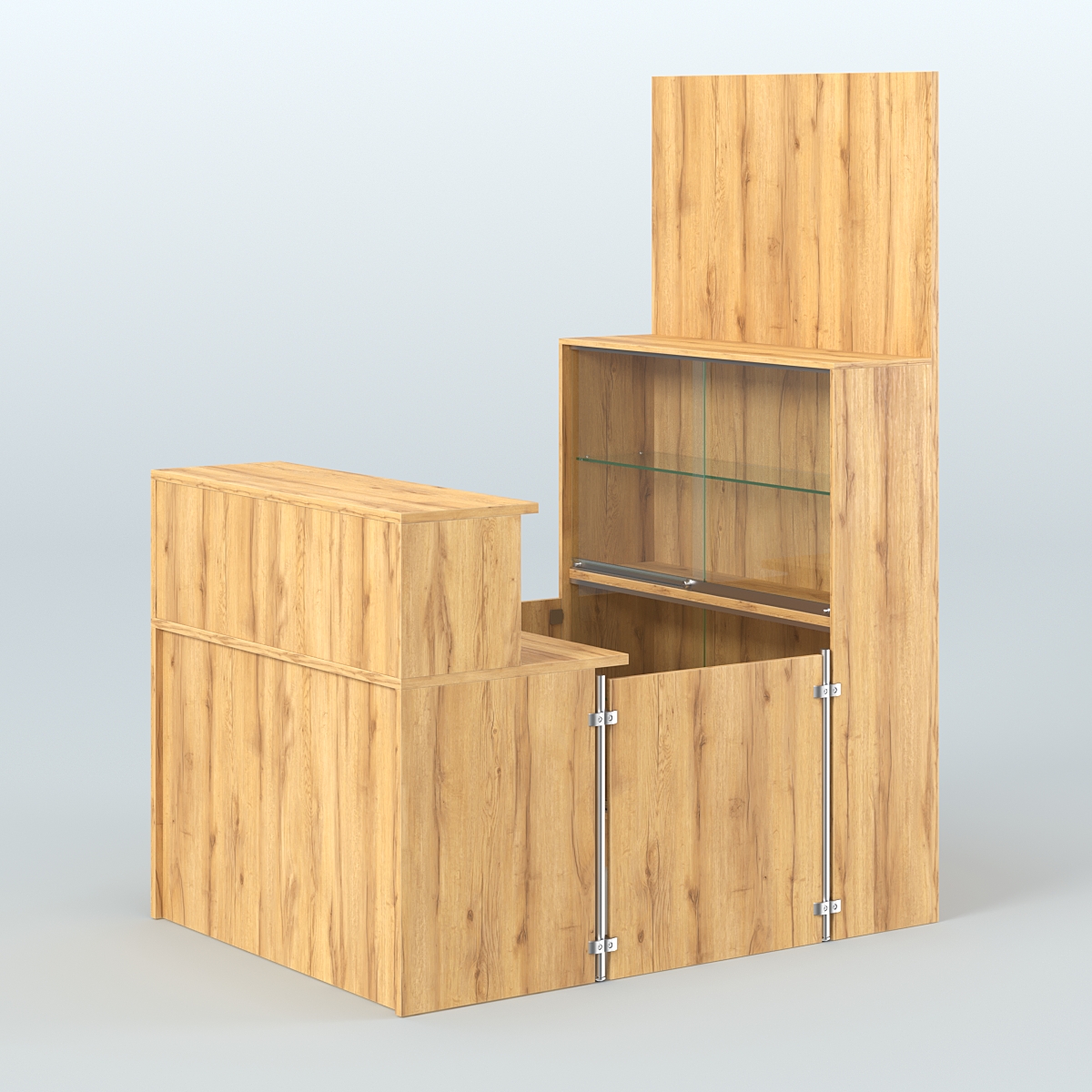 Мини павильон для торговли эконом класса СЛОТ №1 (2 кв.м) Дуб Золотистый