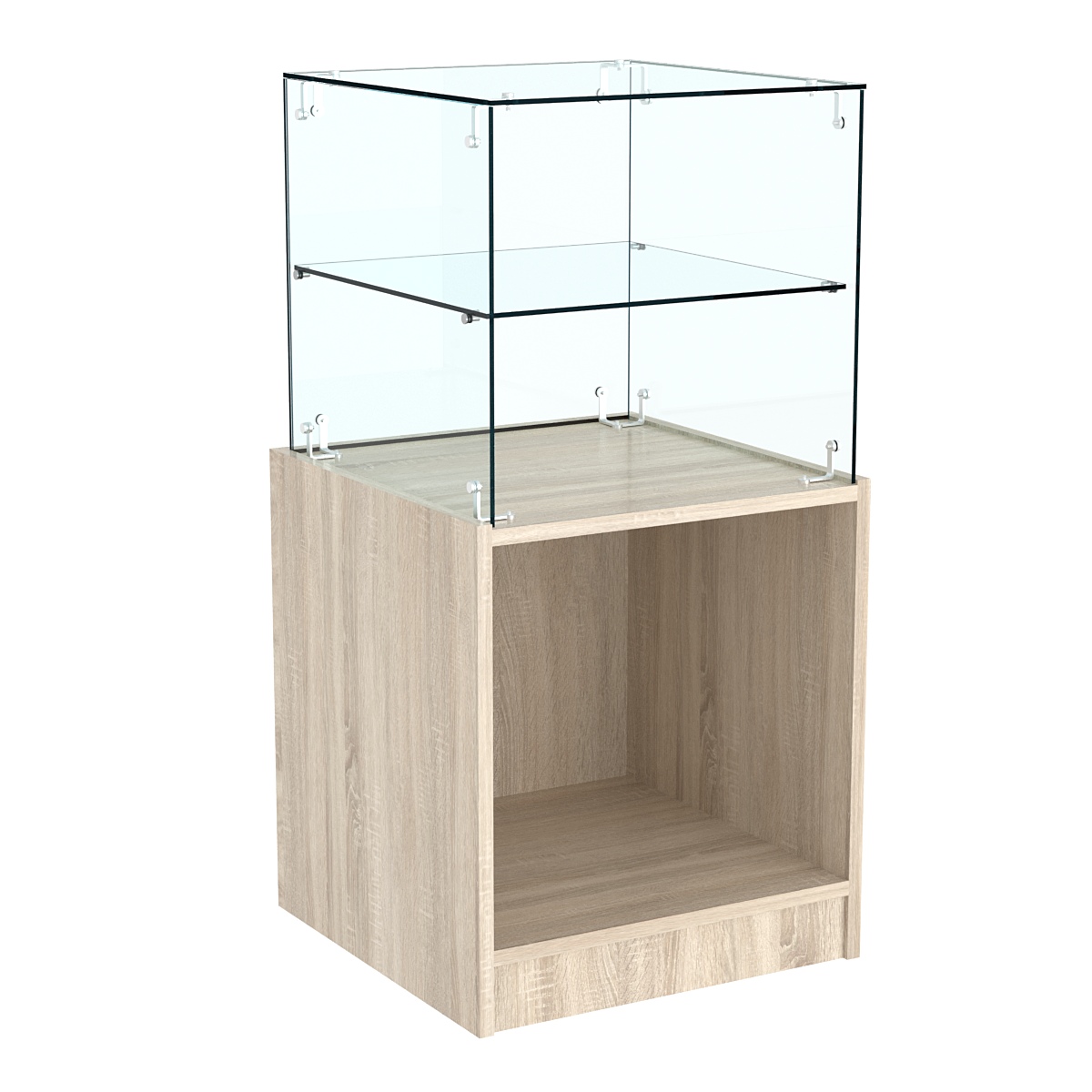 Прилавок квадратный Истра №10 (открытый) Дуб сонома