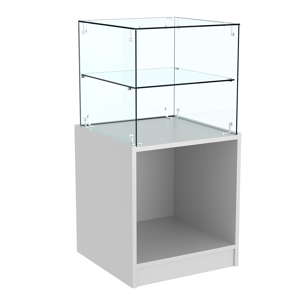 Прилавок квадратный Истра №10 (открытый) Серый