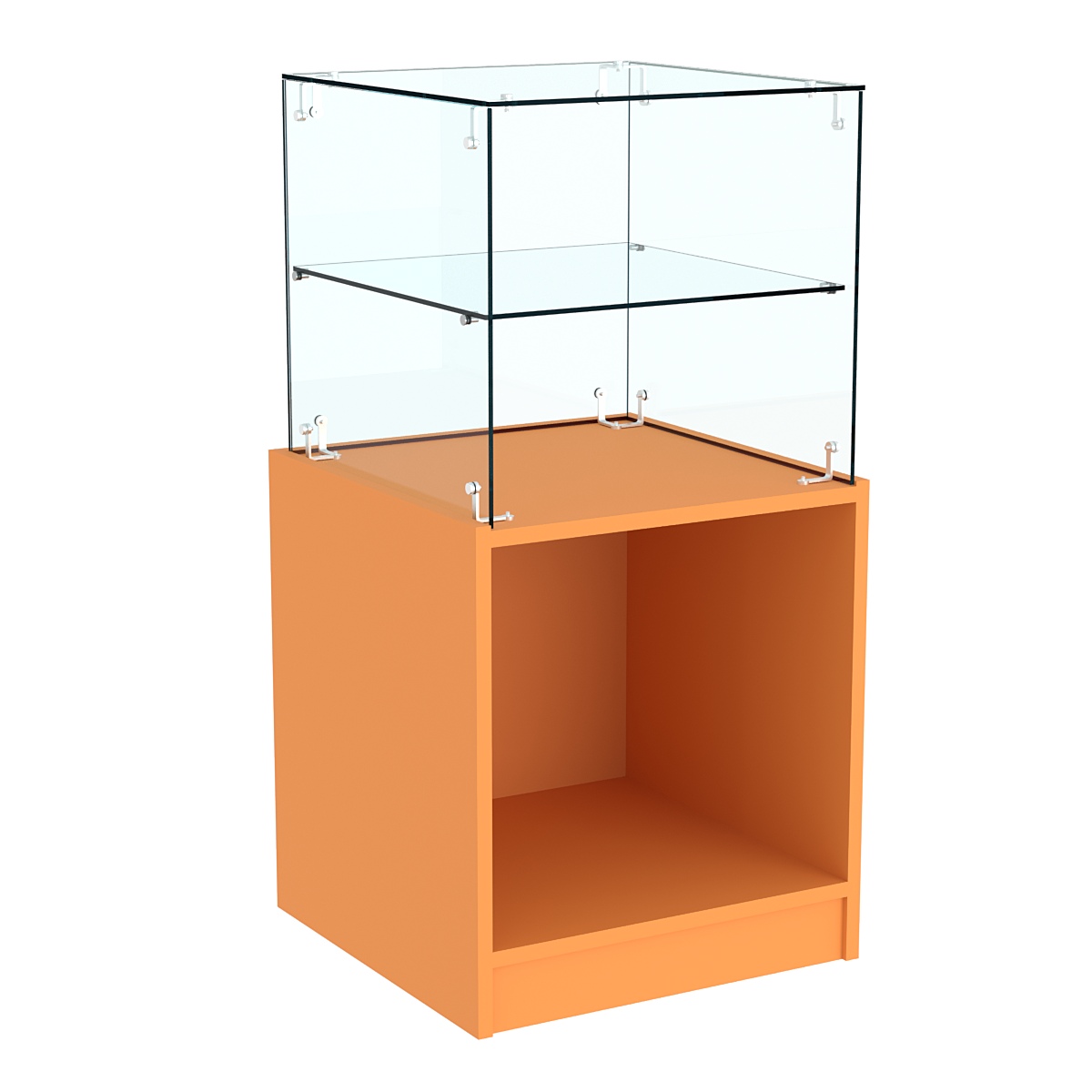 Прилавок квадратный Истра №10 (открытый) Оранжевый 0132 BS