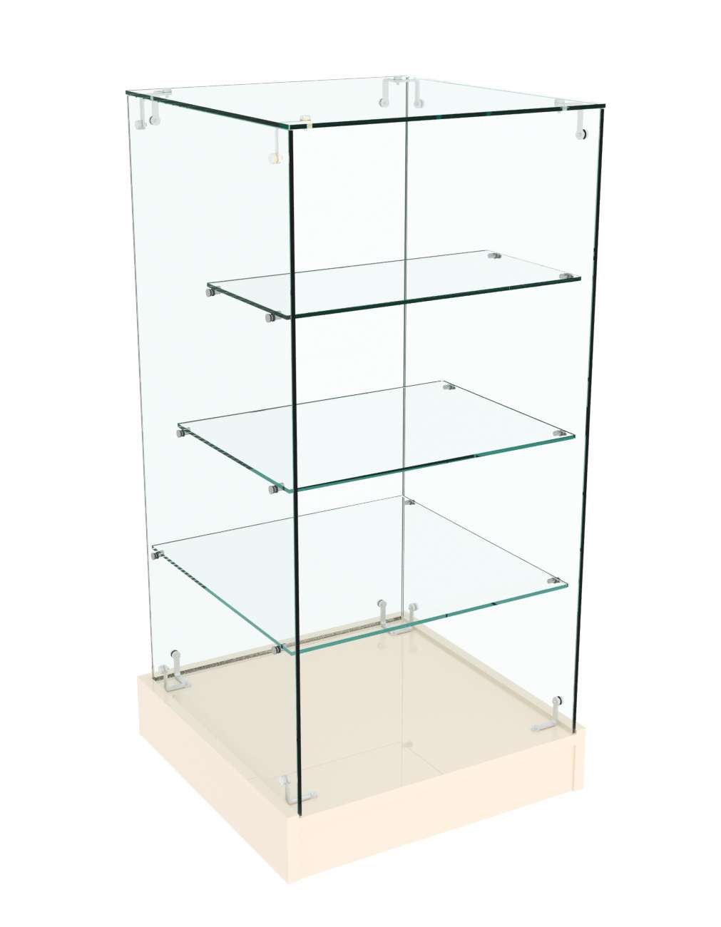 Прилавок Истра с цоколем №12 (открытый) Крем Вайс