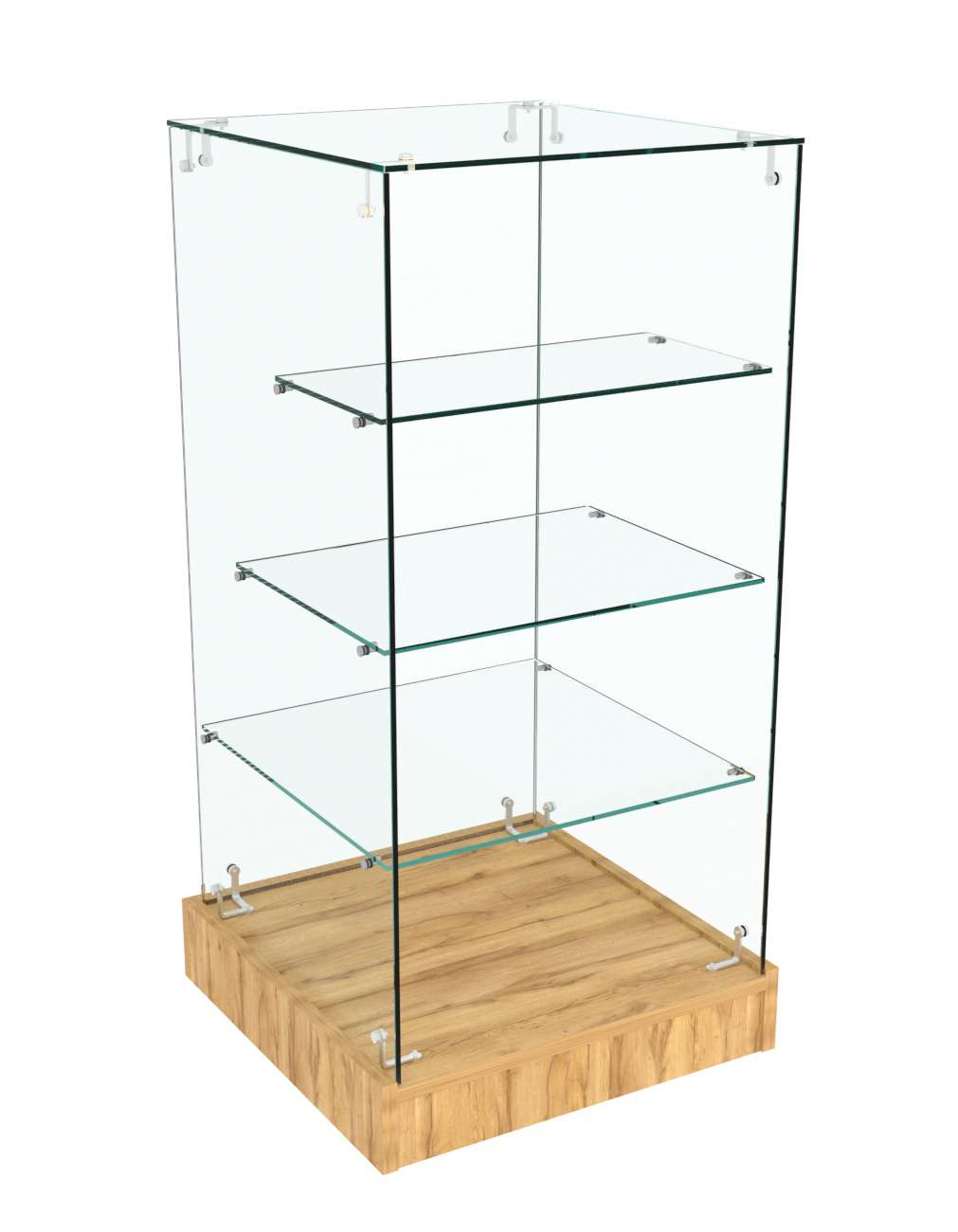 Прилавок Истра с цоколем №12 (открытый) Дуб Золотистый