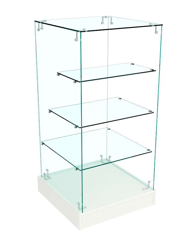 Прилавок Истра с цоколем №12 (открытый) Белый