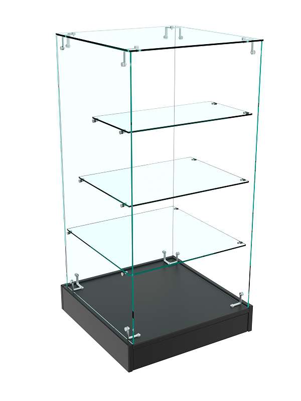 Прилавок Истра с цоколем №12 (открытый) Черный