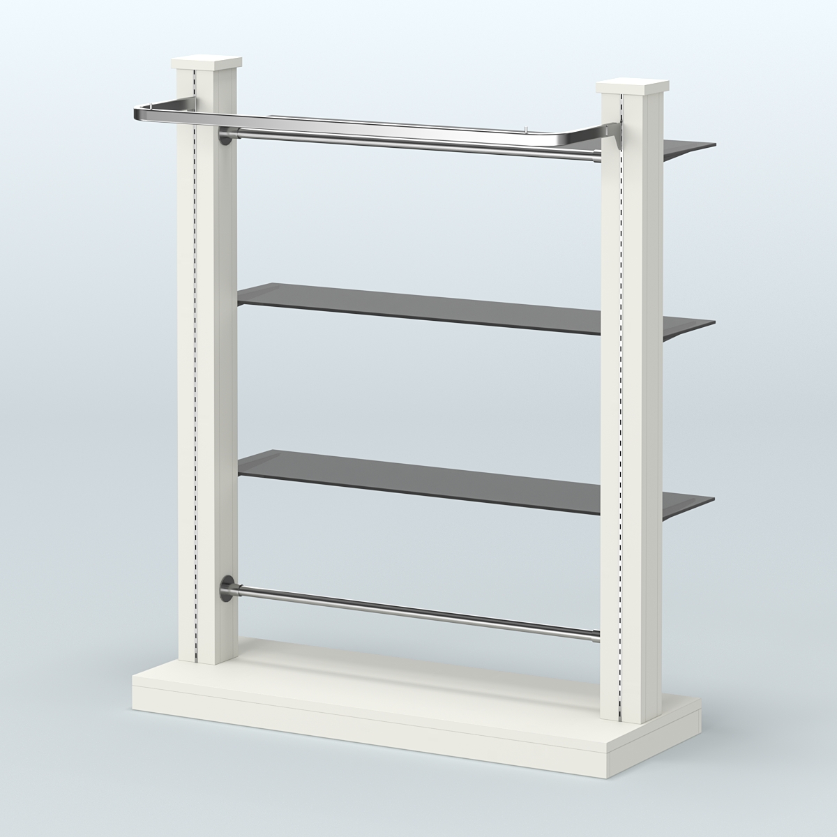 Островная система с перфорацией для магазина №10 Белый