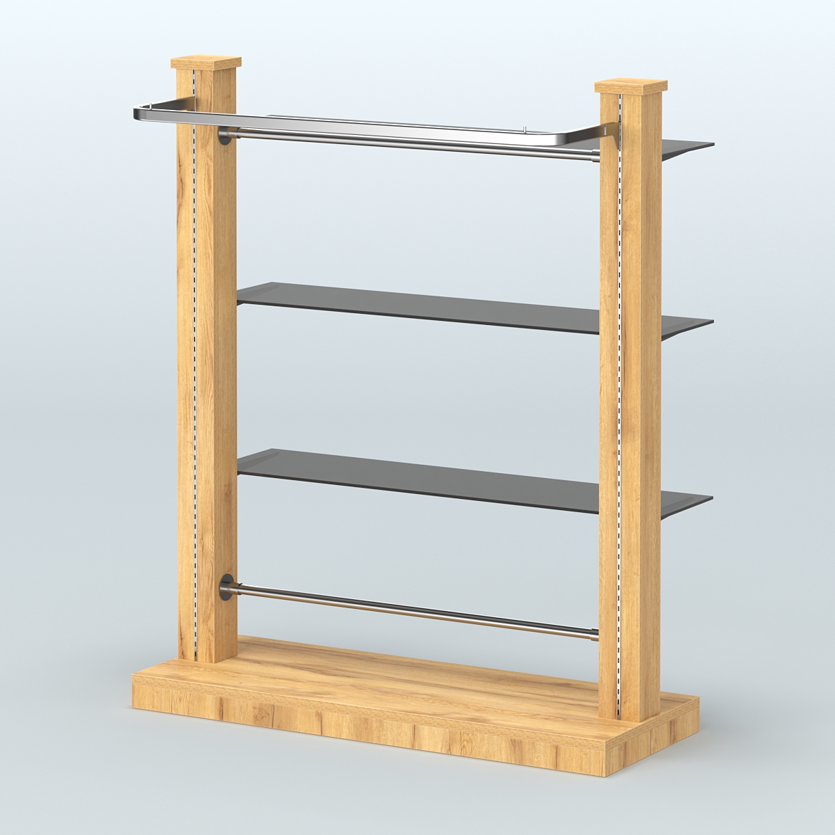 Островная система с перфорацией для магазина №10 Дуб Золотистый