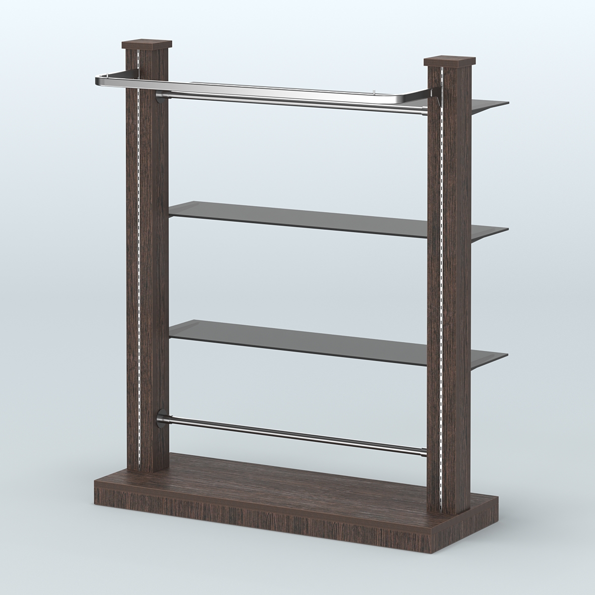 Островная система с перфорацией для магазина №10 Дуб Венге