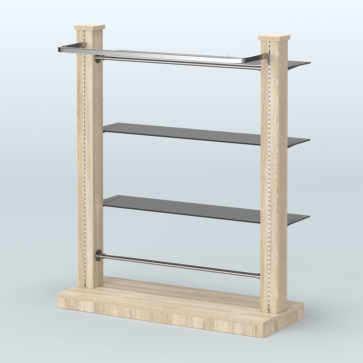 Островная система с перфорацией для магазина №10 Дуб сонома