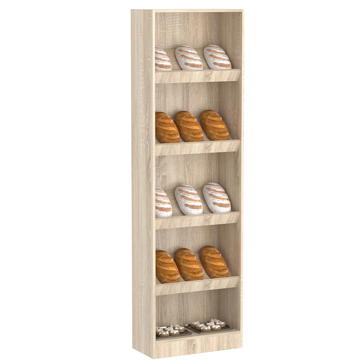 Стеллаж из ДСП серии Эконом №114-300 Дуб сонома