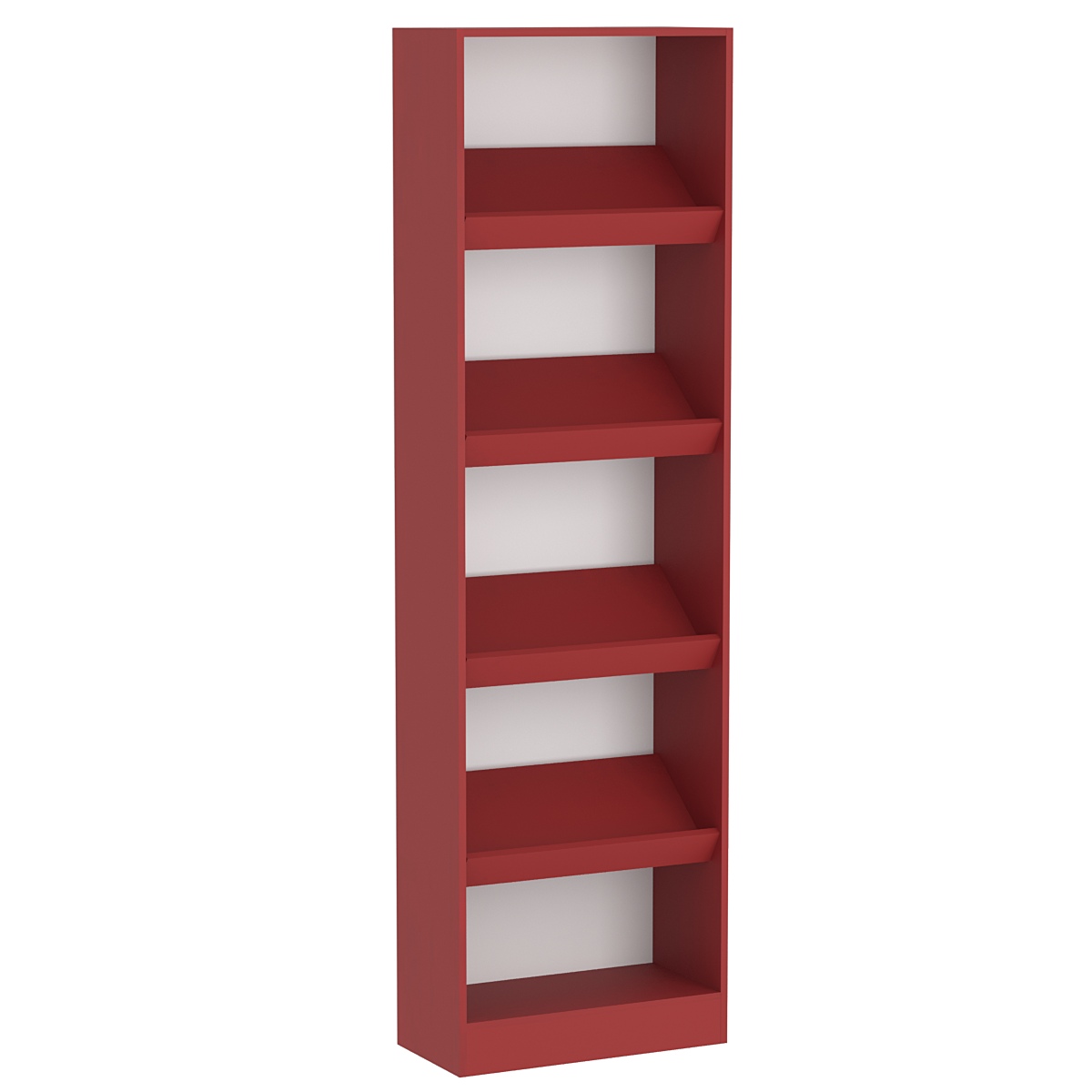 Стеллаж из ДСП серии Эконом №114-300 Красный U0210