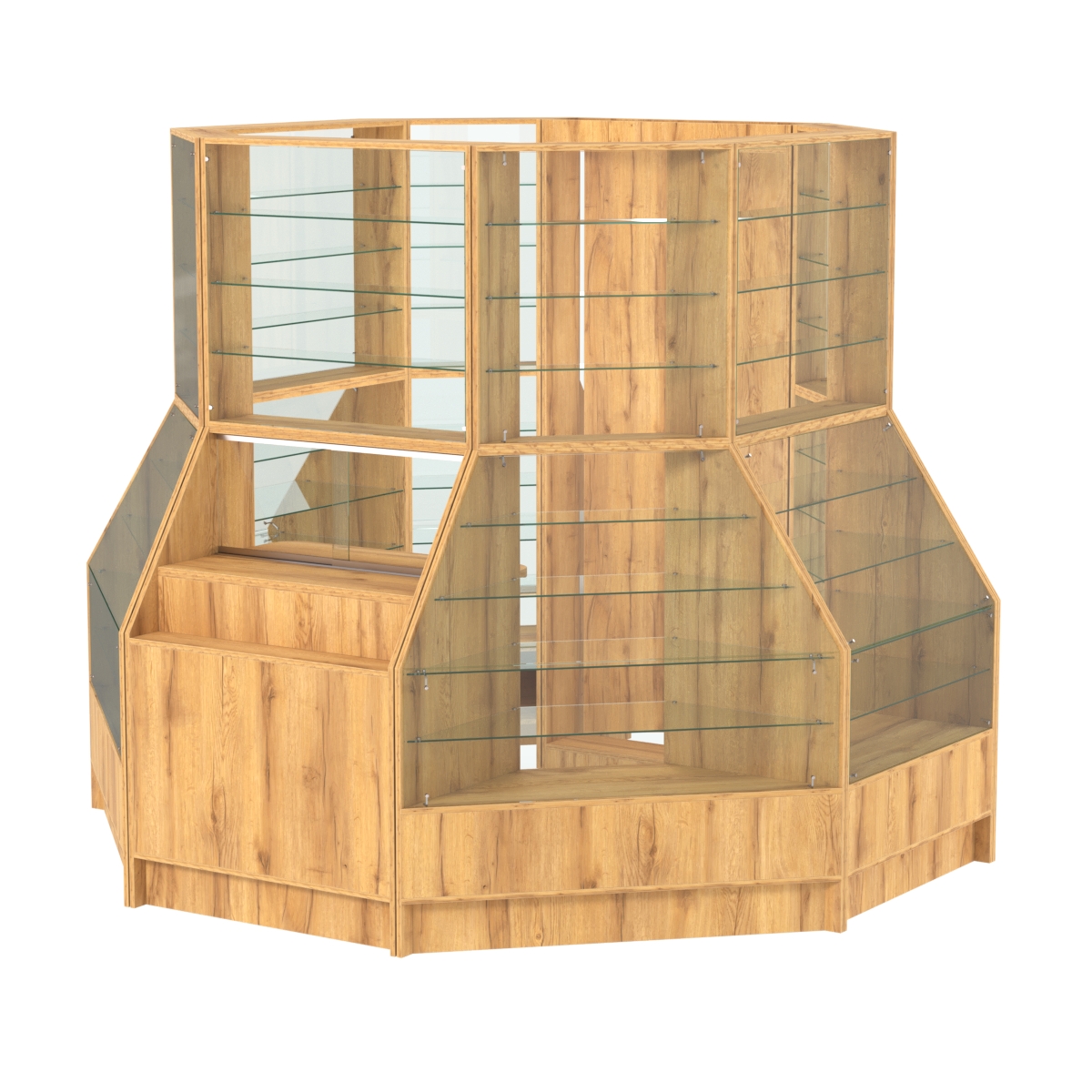 Павильон АЛМАЗ №4 (6, 86 кв. м) Дуб Золотистый