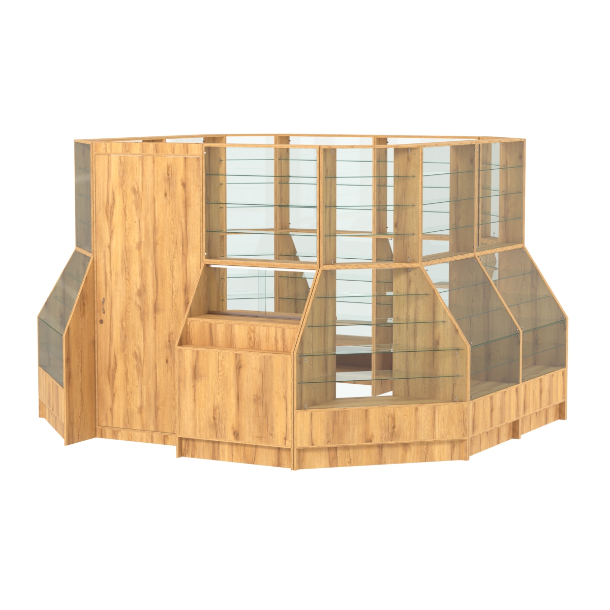 Павильон АЛМАЗ №6 (12, 39 кв. м) Дуб Золотистый