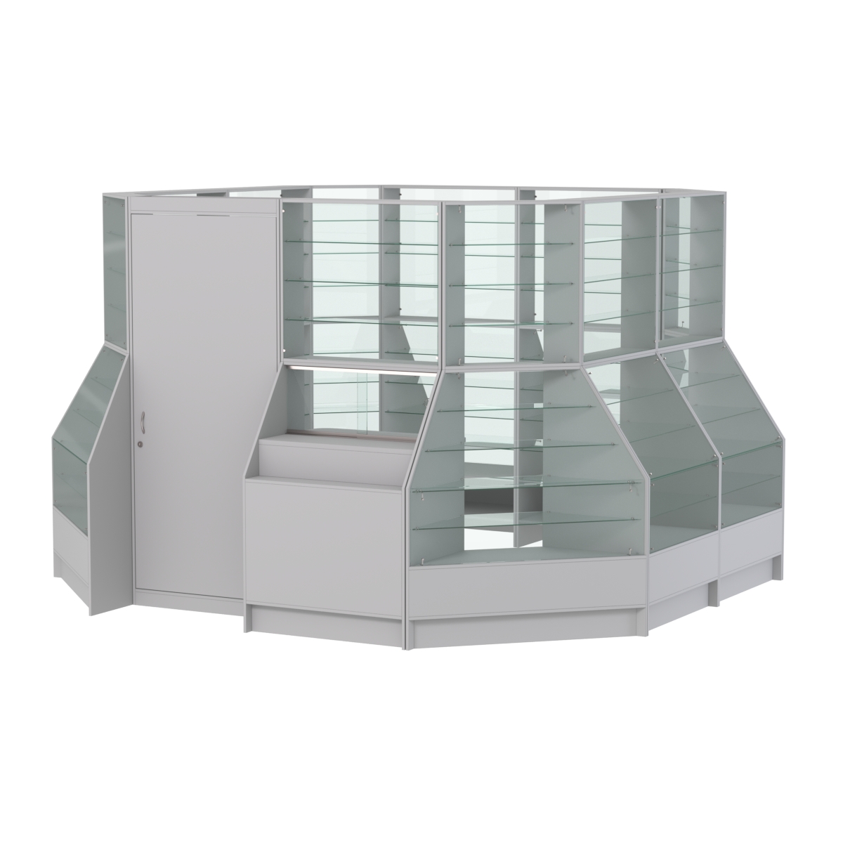 Павильон АЛМАЗ №6 (12, 39 кв. м) Серый