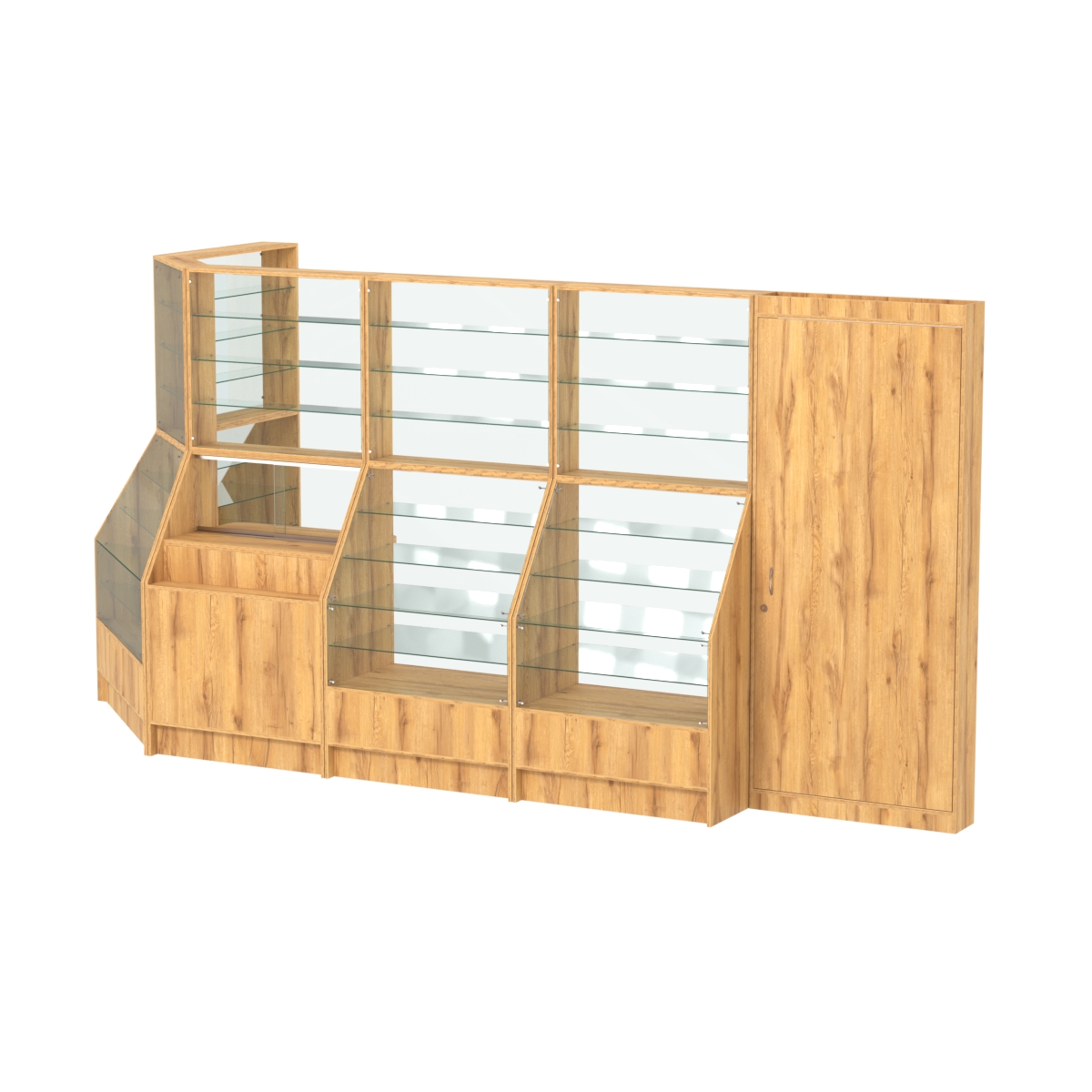 Павильон АЛМАЗ №9 (7, 84 кв. м) Дуб Золотистый