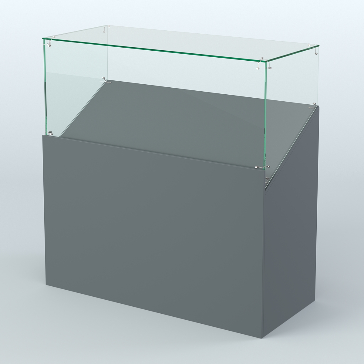 Прилавок для хлебной лавки ХЛ-ПР-02 Темно-Серый