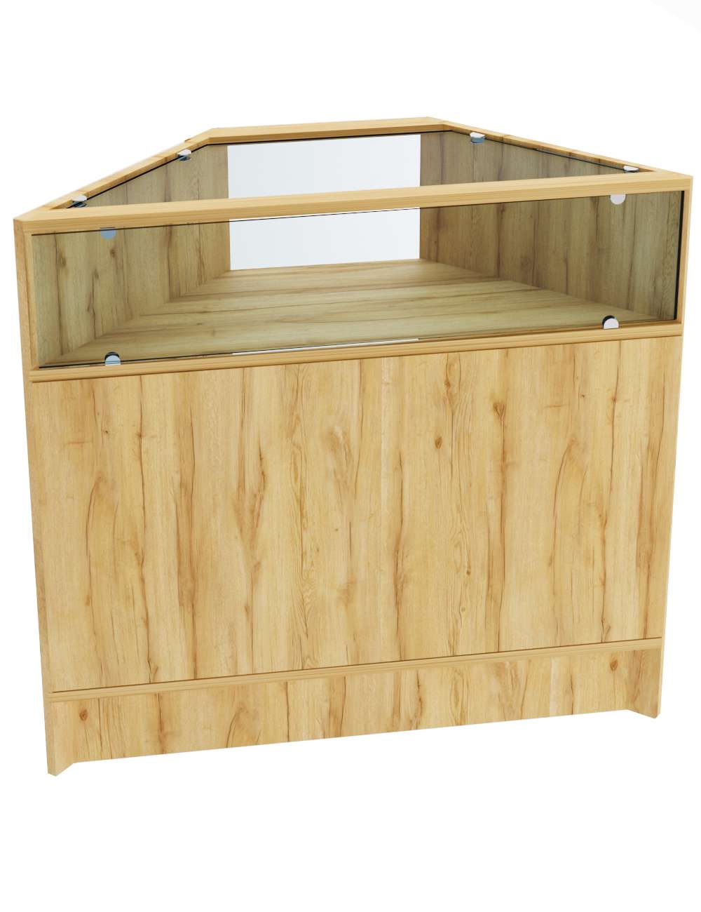 Прилавок Эконом №8 (внешний угол) Дуб Золотистый