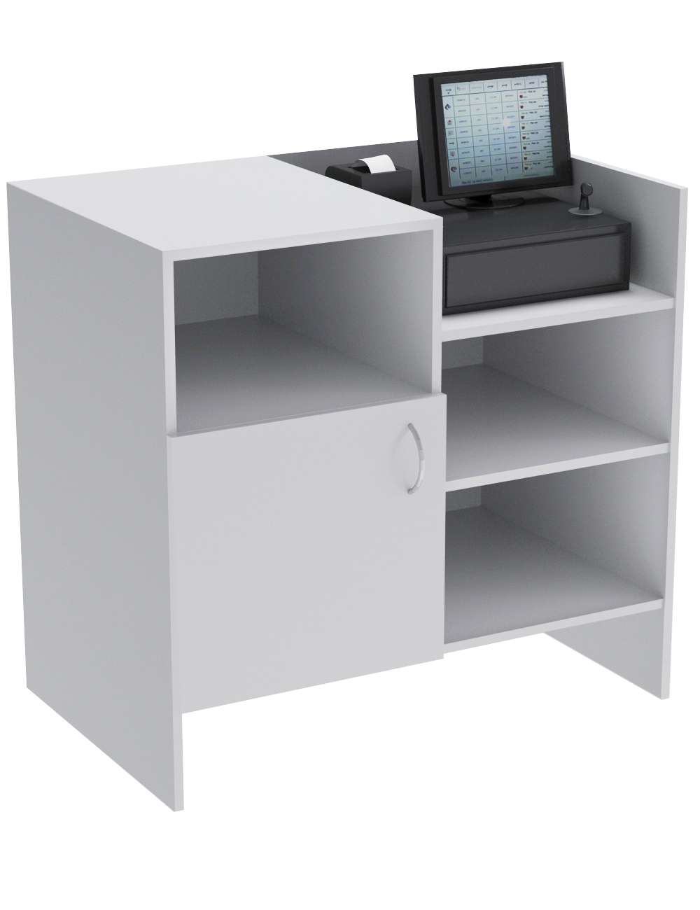 Прилавок под кассу Эконом №1 (900 мм) Серый