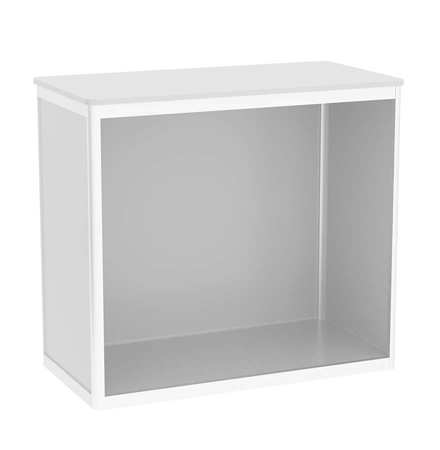 Прилавок из профиля прямоугольный №1  (Открытый) Серый