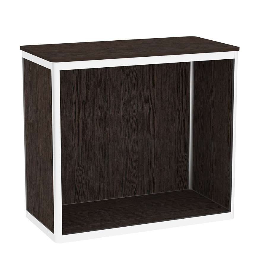 Прилавок из профиля прямоугольный №1  (Открытый) Дуб Венге