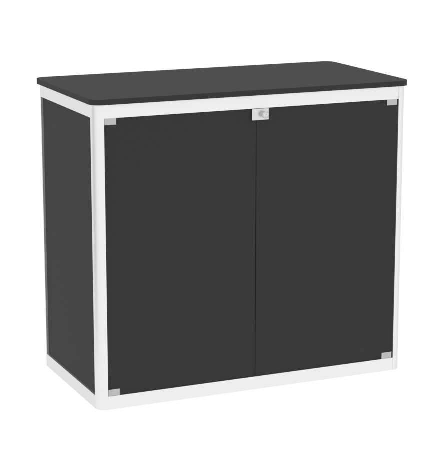 Прилавок из профиля прямоугольный №1 (закрытый)  Черный