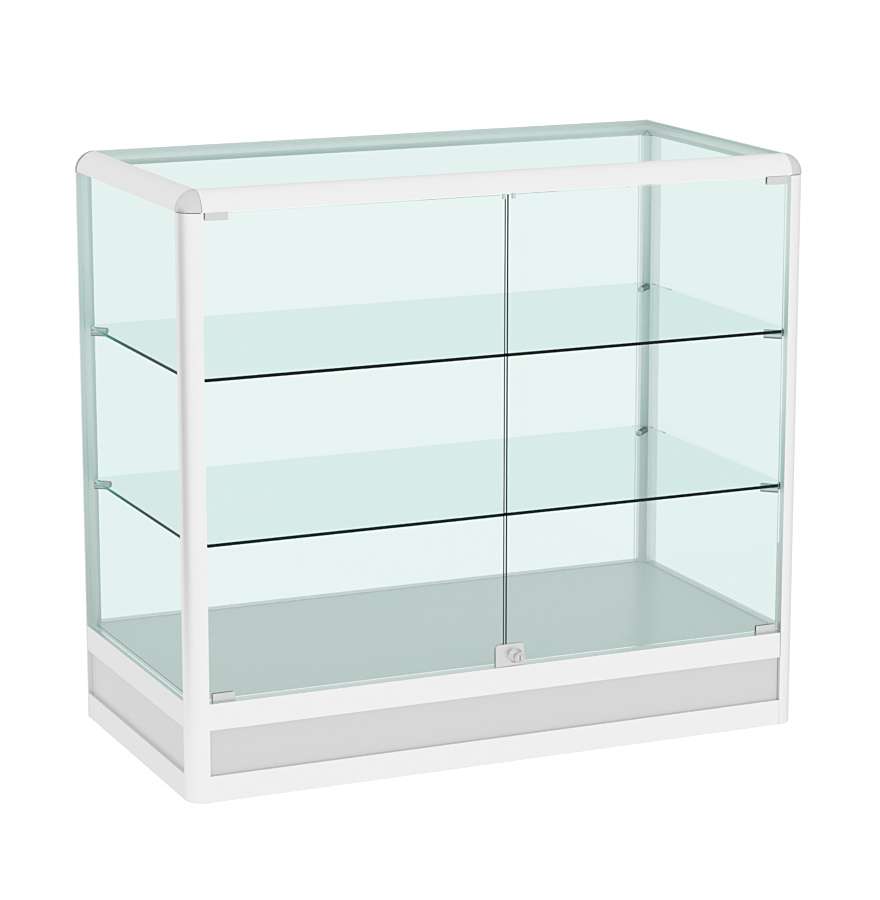 Прилавок из профиля прямоугольный №4 (закрытый) Серый