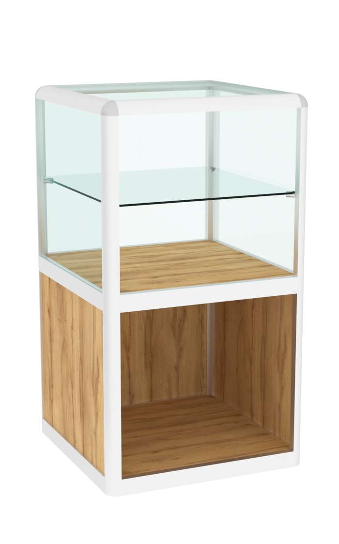 Прилавок из профиля Стаканчик №3 (открытый) Дуб Золотистый