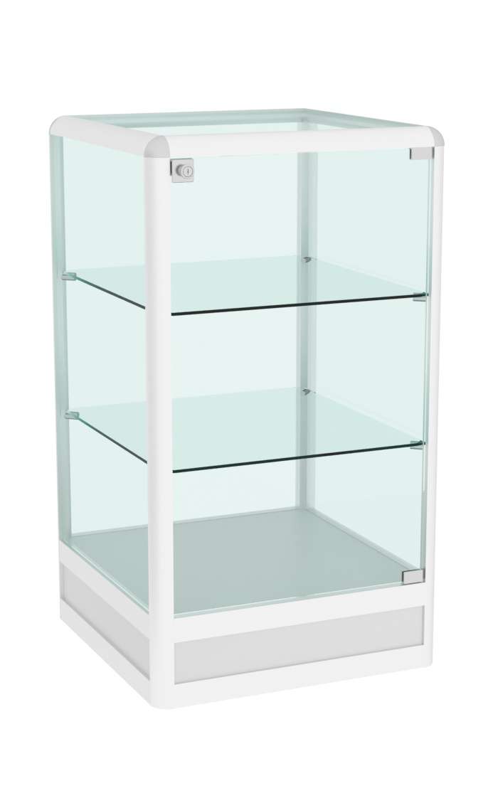 Прилавок из профиля Стаканчик №4 (закрытый) Серый