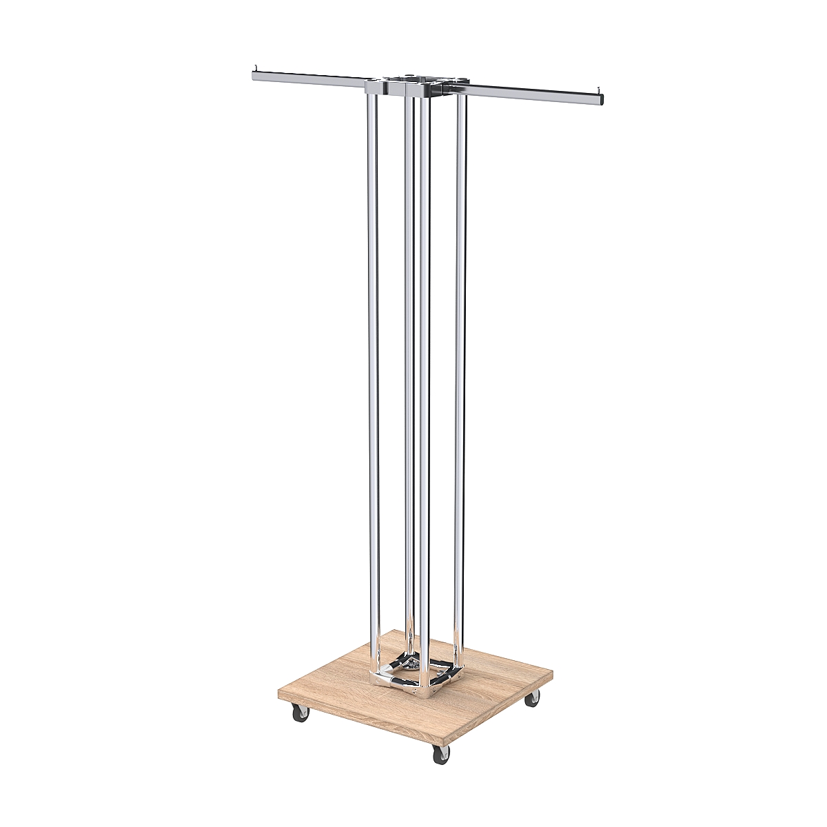 Торговое вешало для одежды двустороннее СТРЕЛА №1-1Ц-КПХ Дуб Сонома