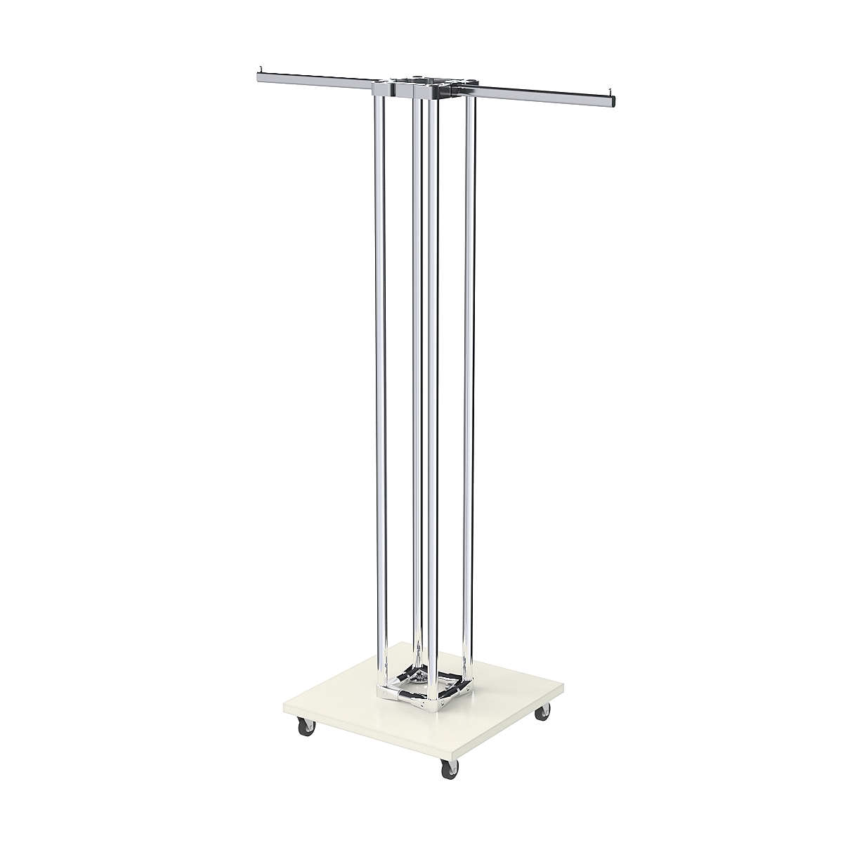 Торговое вешало для одежды двустороннее СТРЕЛА №1-1Ц-КПХ Белый