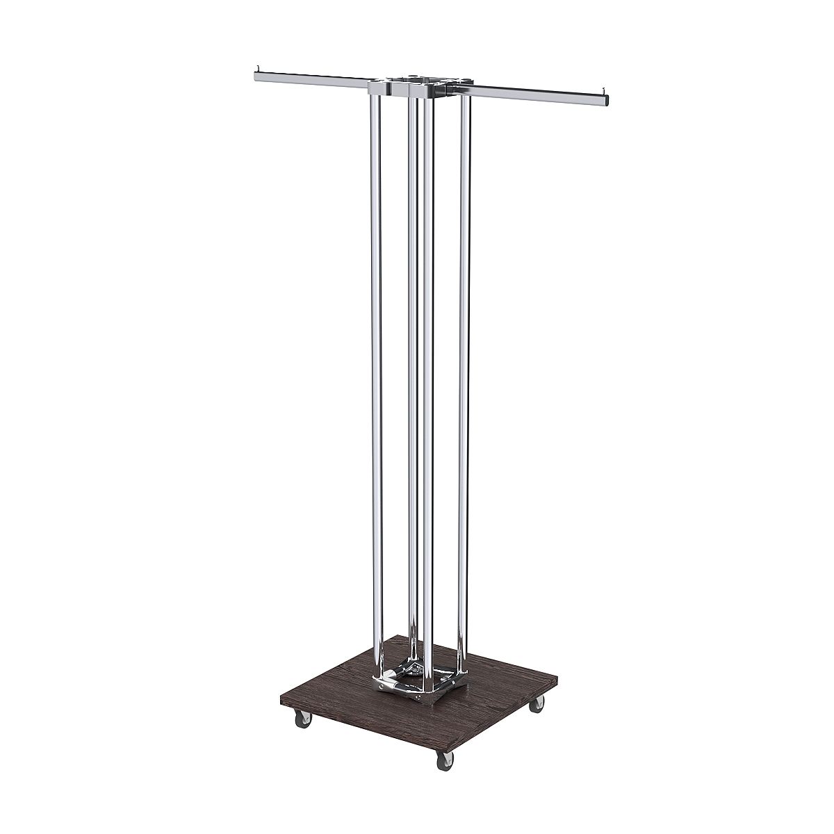 Торговое вешало для одежды двустороннее СТРЕЛА №1-1Ц-КПХ Дуб Венге