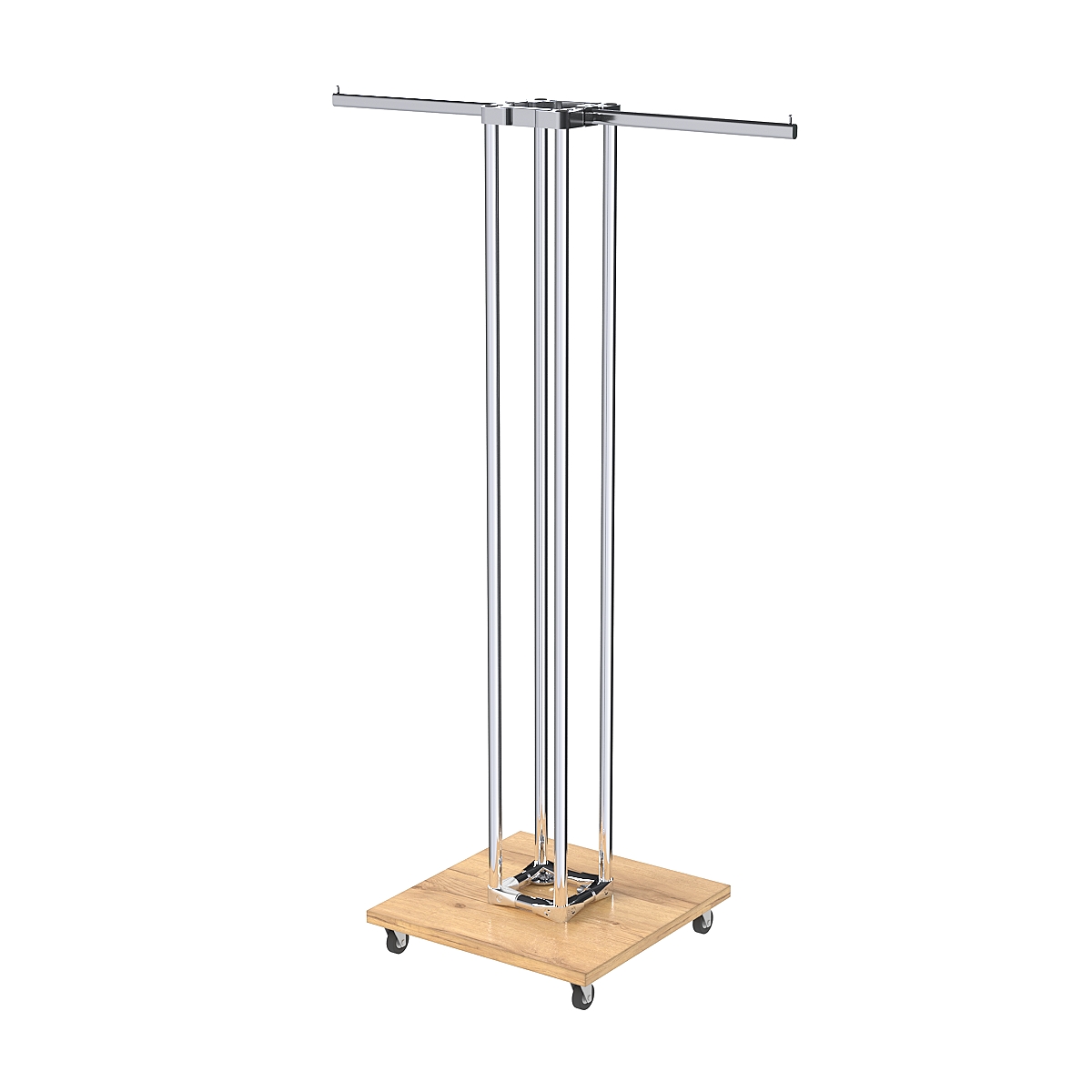 Торговое вешало для одежды двустороннее СТРЕЛА №1-1Ц-КПХ Дуб Золотистый