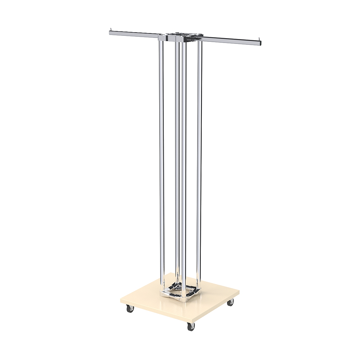 Торговое вешало для одежды двустороннее СТРЕЛА №1-1Ц-КПХ Крем Вайс