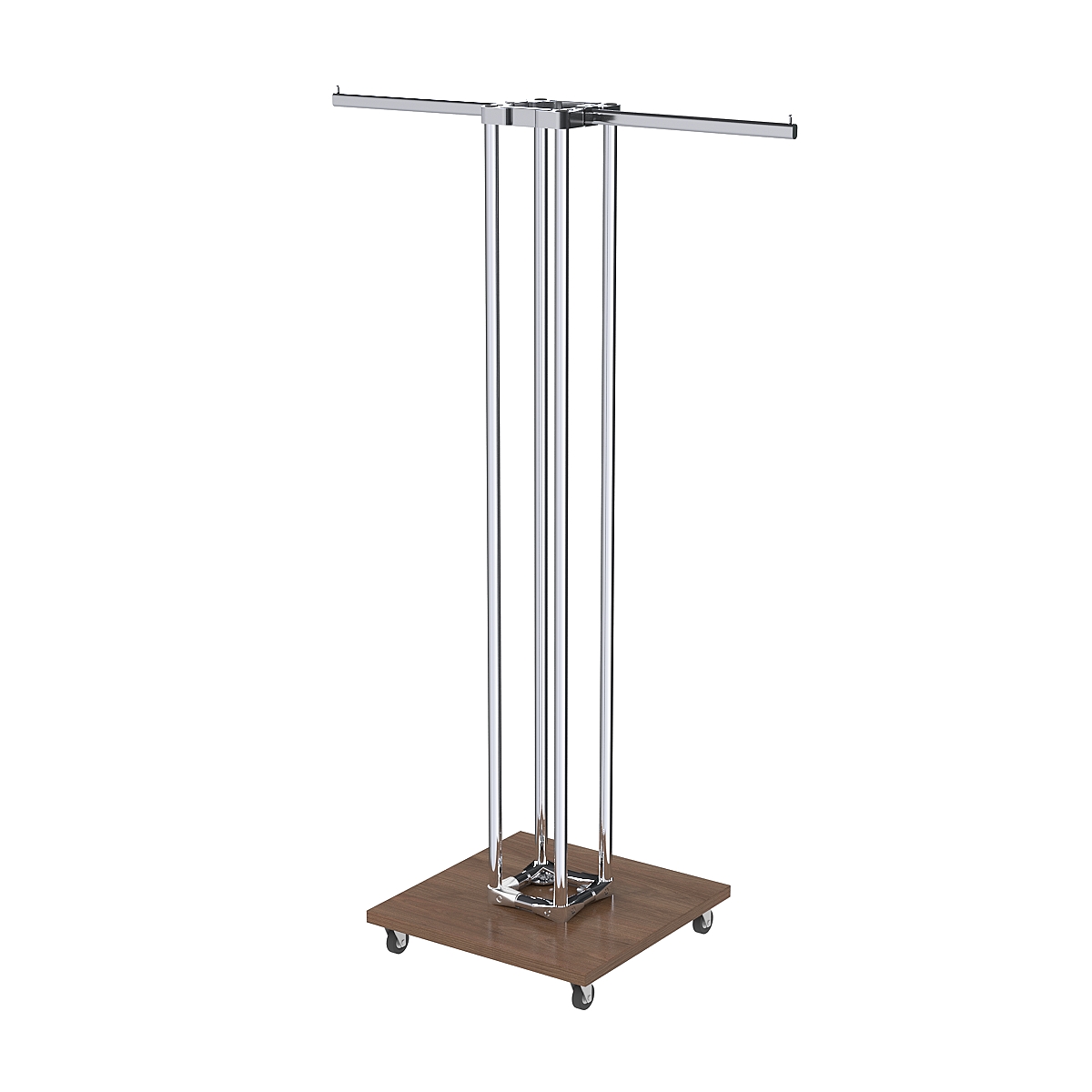 Торговое вешало для одежды двустороннее СТРЕЛА №1-1Ц-КПХ Орех