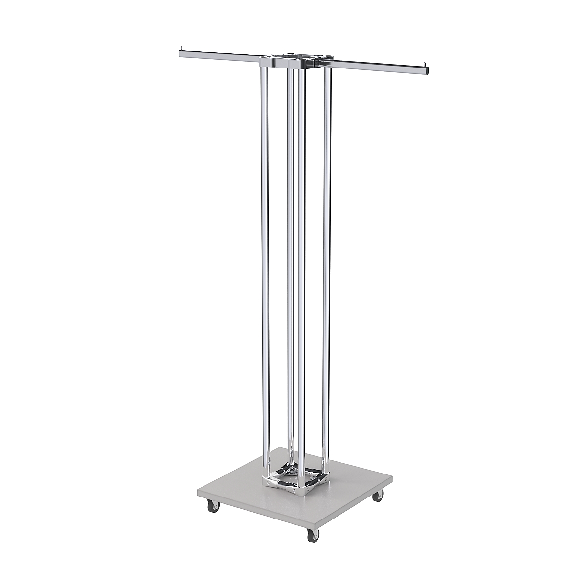 Торговое вешало для одежды двустороннее СТРЕЛА №1-1Ц-КПХ Серый