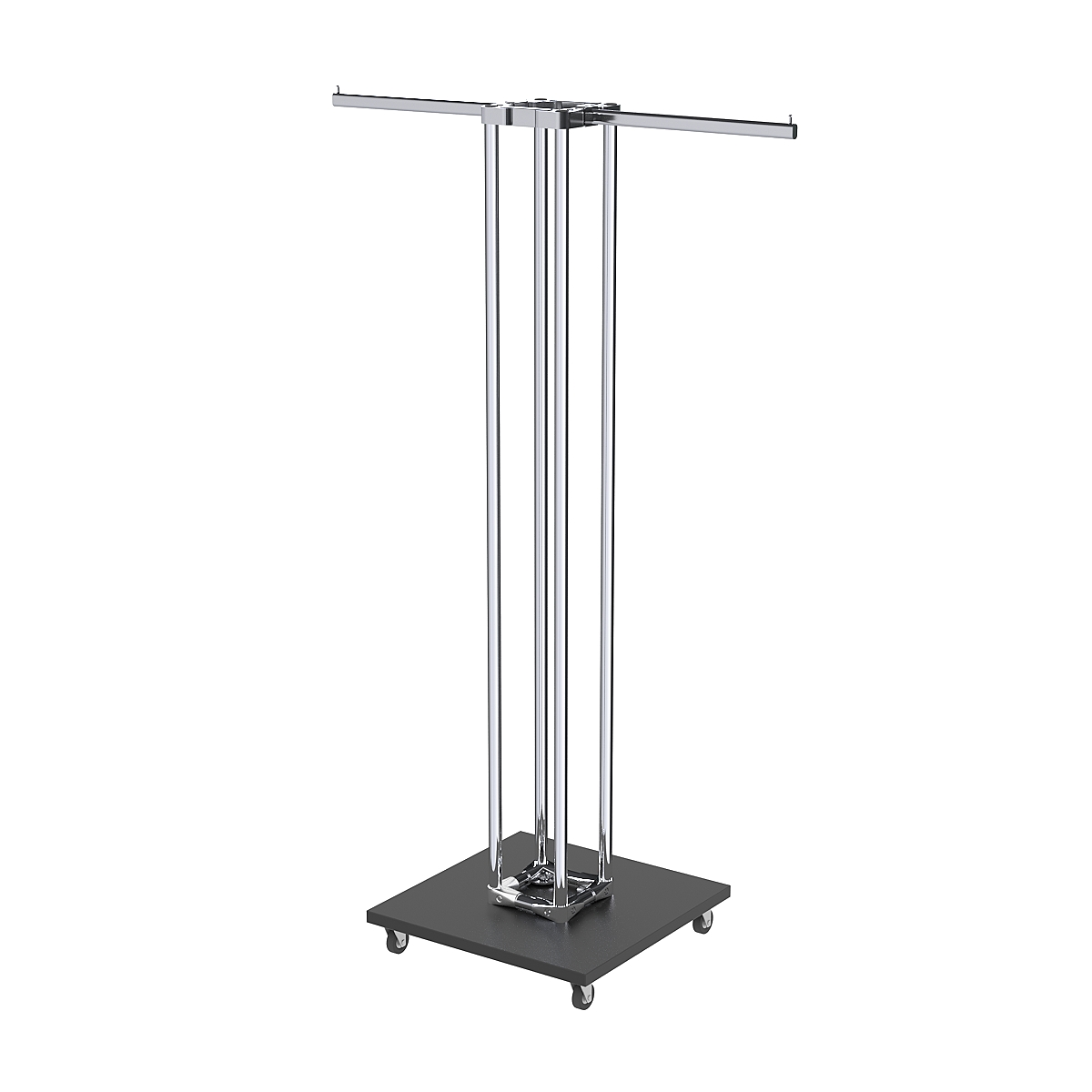 Торговое вешало для одежды двустороннее СТРЕЛА №1-1Ц-КПХ Черный