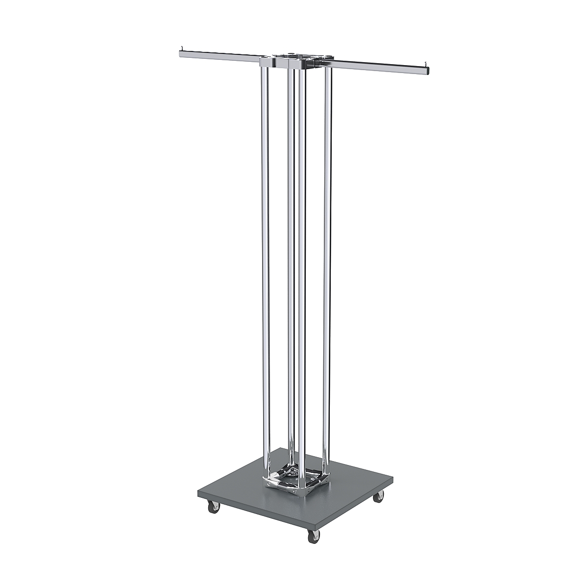 Торговое вешало для одежды двустороннее СТРЕЛА №1-1Ц-КПХ Темно-Серый