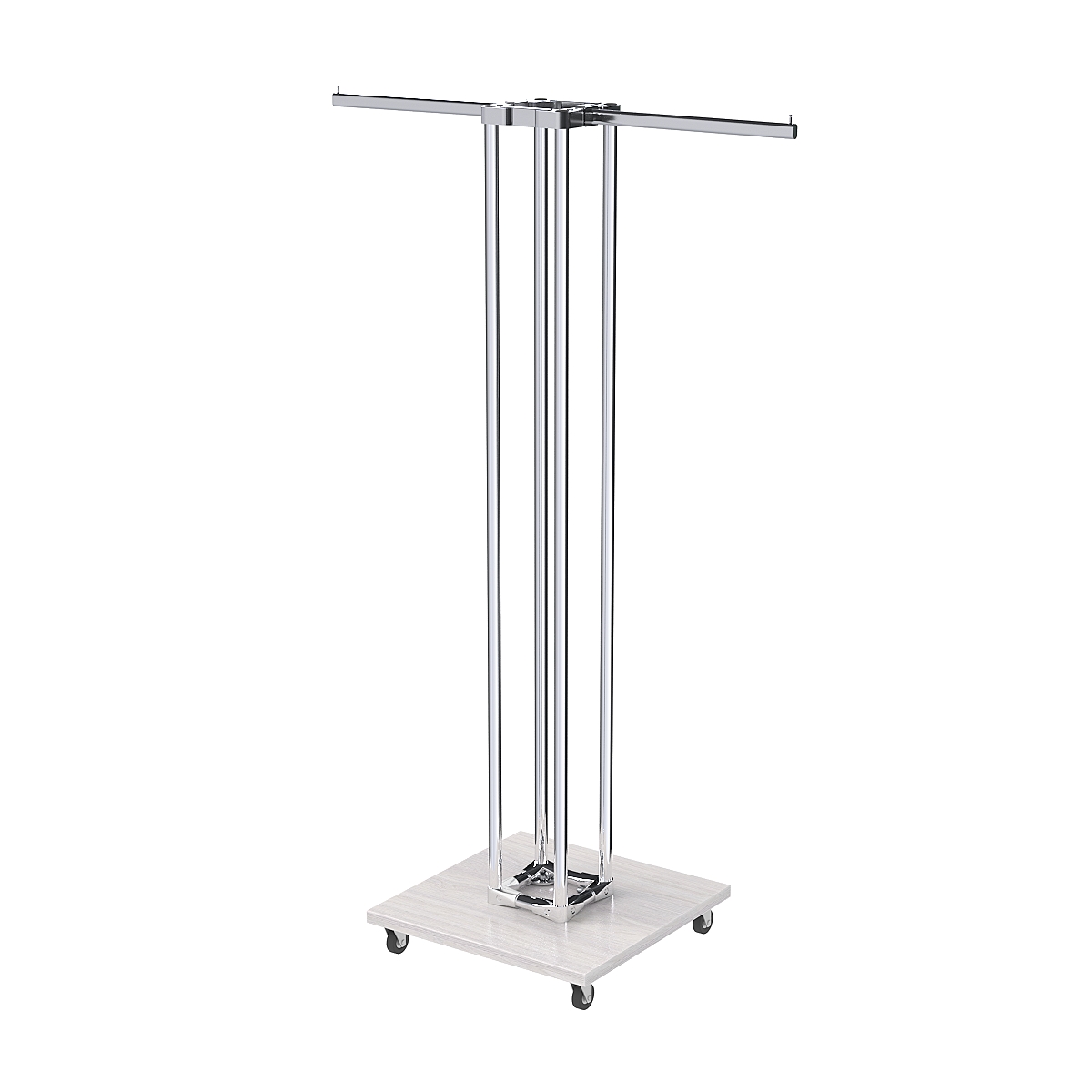 Торговое вешало для одежды двустороннее СТРЕЛА №1-1Ц-КПХ Ясень Анкор светлый - U31104