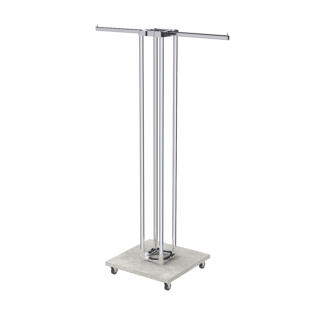 Торговое вешало для одежды двустороннее СТРЕЛА №1-1Ц-КПХ Метрополитан Грей