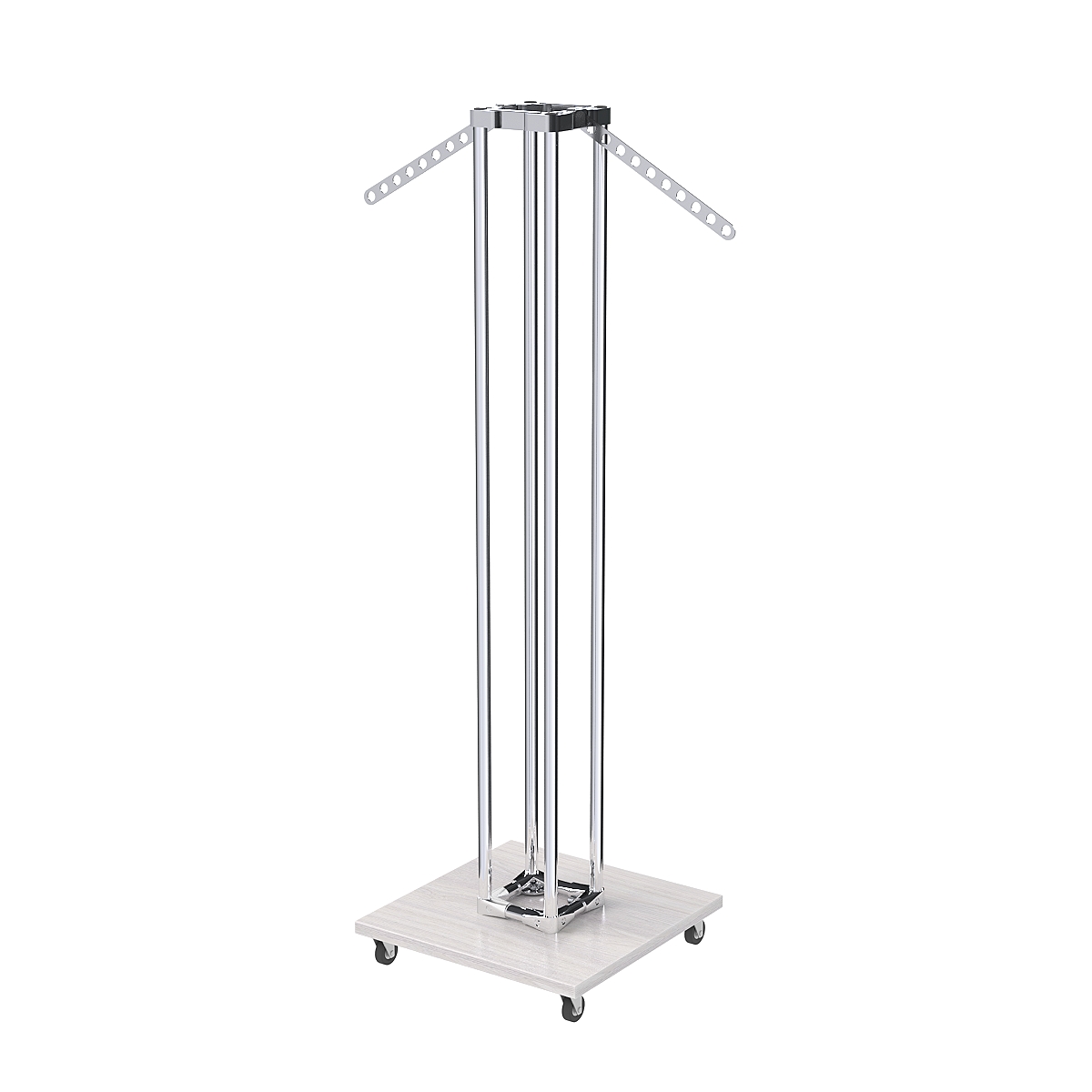 Торговое вешало для одежды с кронштейнами-лезвиями СТРЕЛА №8-10-О-ЛНХ Ясень Анкор светлый - U31104